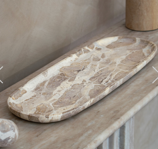 Kiara Oval Marble Plate