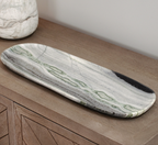 Kiara Black and White Oval Plate