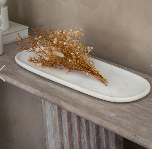 Kiara Oval Plate - White