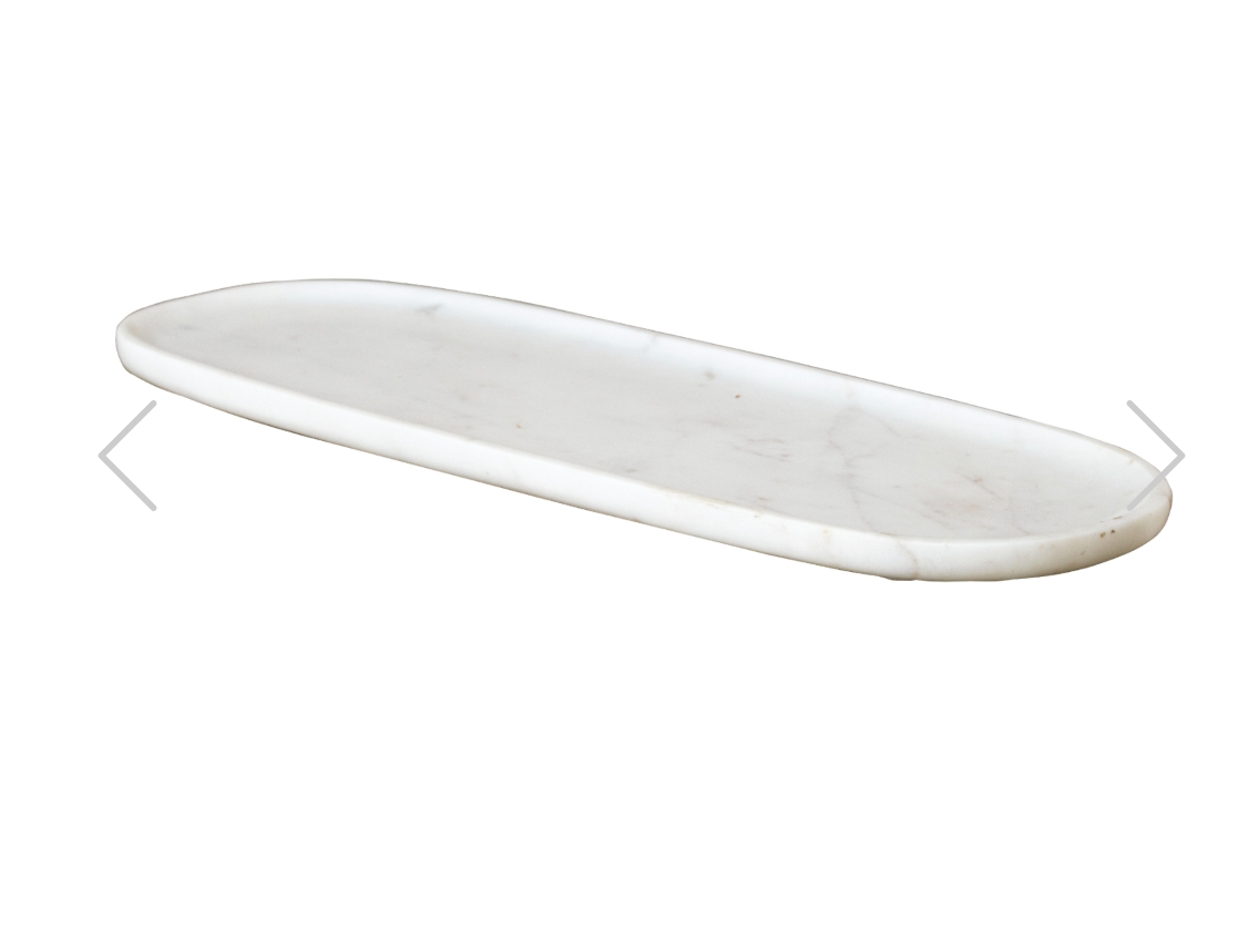 Kiara Oval Plate - White