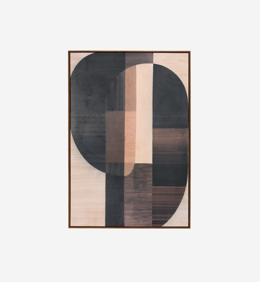 Forma Textured Framed Canvas Wall Art - 80x120cm