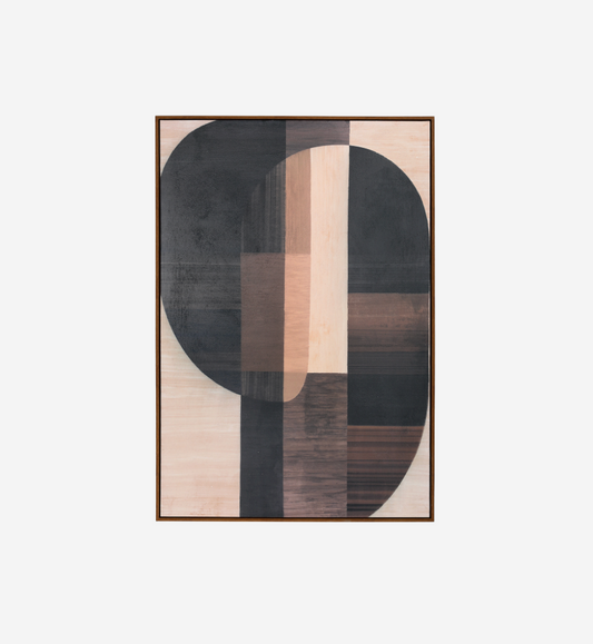 Forma Textured Framed Canvas Wall Art - 80x120cm