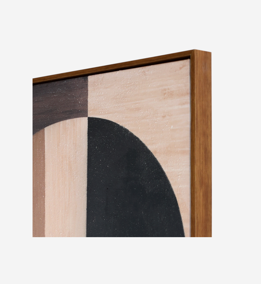 Forma Textured Framed Canvas Wall Art - 80x120cm
