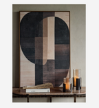 Forma Textured Framed Canvas Wall Art - 80x120cm