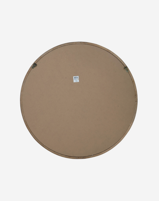 Tilburg Round Wood Mirror 80cm