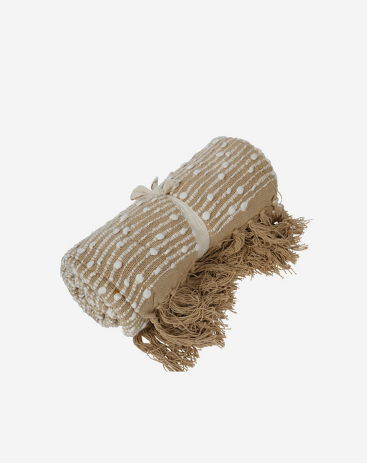 Jette Throw - Natural 125x150cm