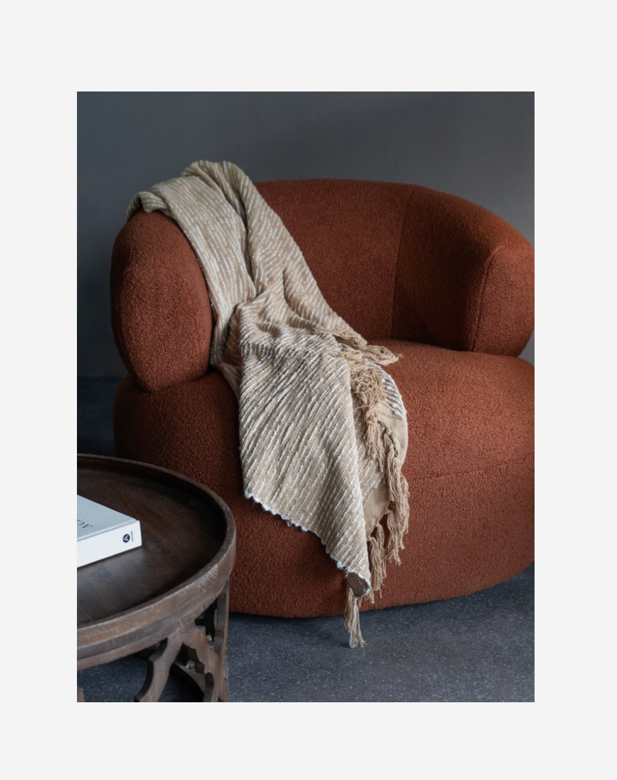 Jette Throw - Natural 125x150cm