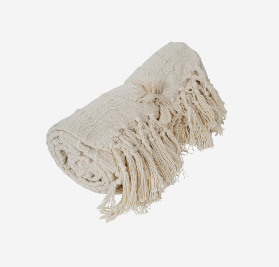 Jette Throw - Cream 125x150cm