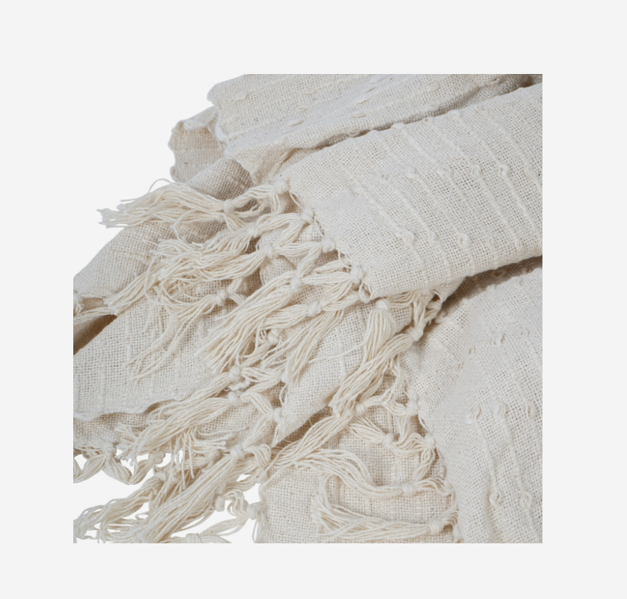 Jette Throw - Cream 125x150cm