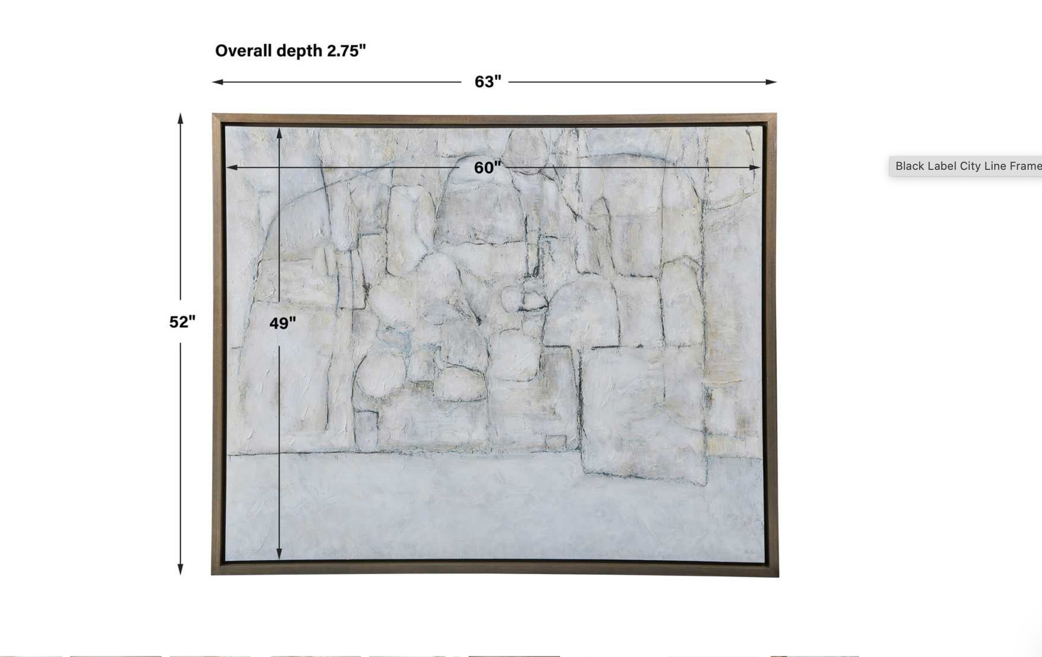 Uttermost City Line Framed Canvas