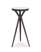 Uttermost Tilton White Marble Accent Table