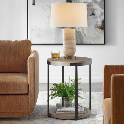 Uttermost Palisade Side Table in Natural