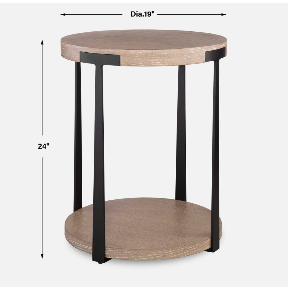Uttermost Palisade Side Table in Natural
