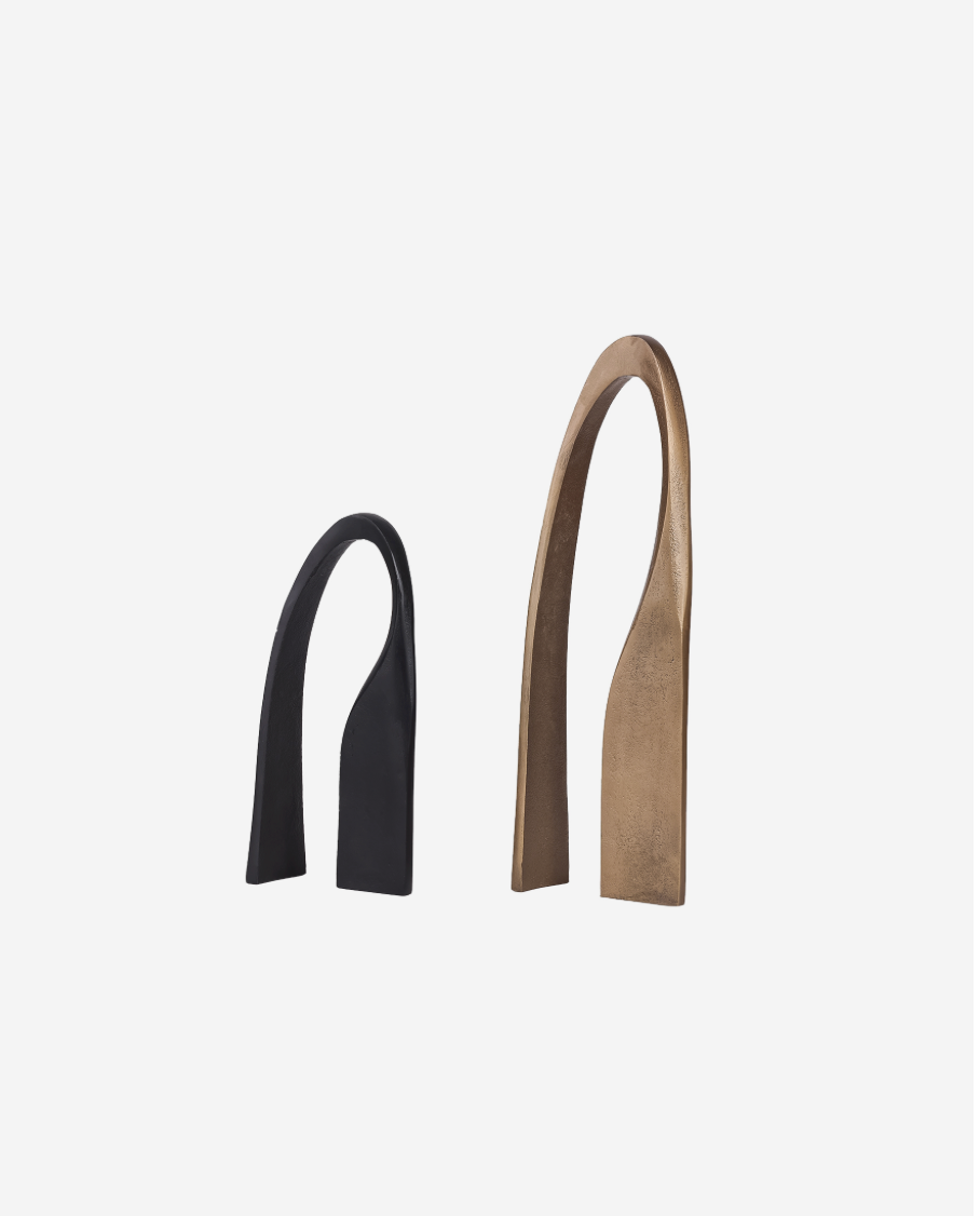 Arch Black Aluminium Sculpture 30cm
