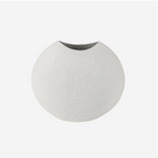Samui White Stonewash Moon Vase