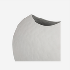 Samui White Stonewash Moon Vase