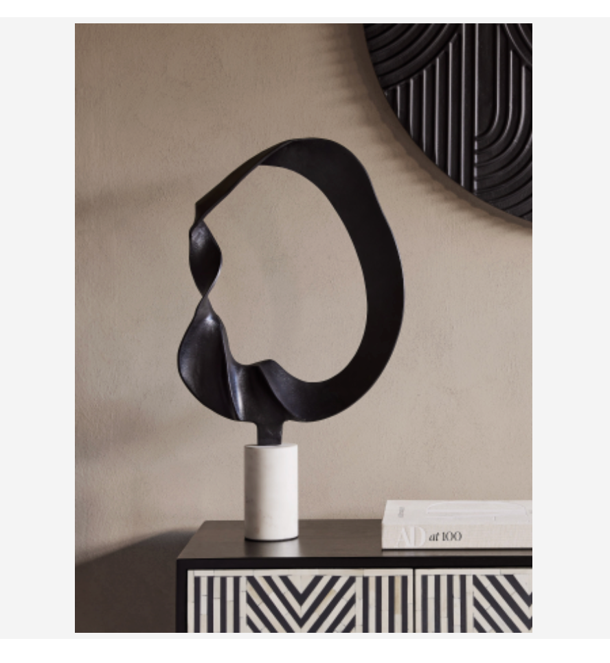 Kentford Sculpture on Marble Base - Large