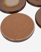 Medway Ochre Reactive Glaze Coasters