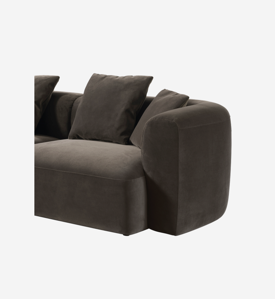 Wicklow Sofa - Brown Velvet