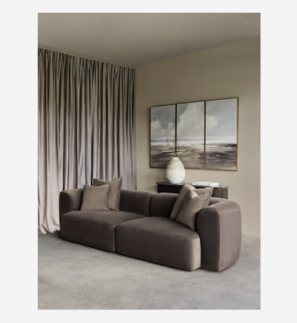 Wicklow Sofa - Brown Velvet