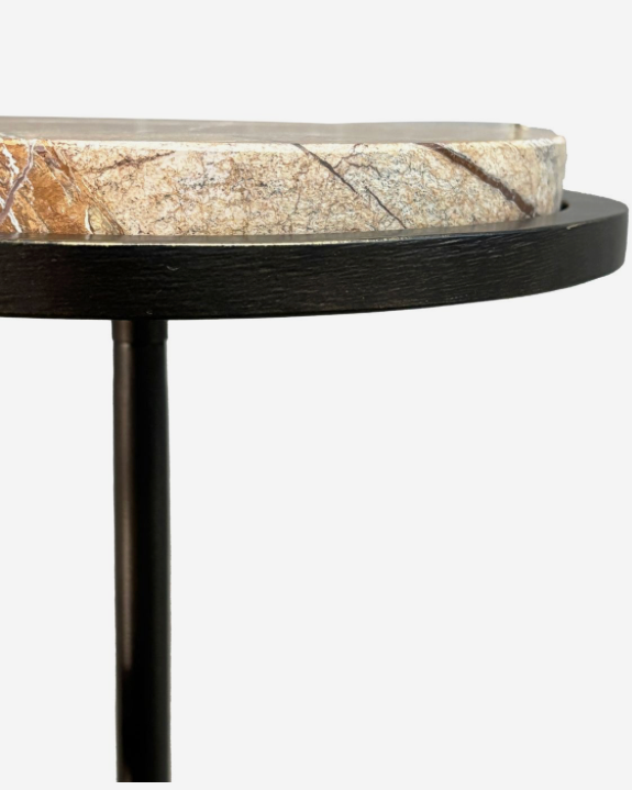 Marco Accent Table - Forst Brown Marble
