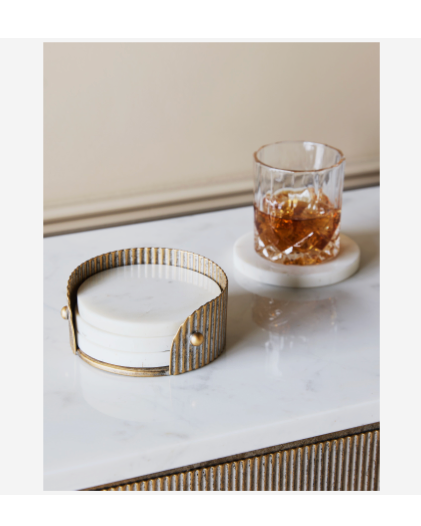 Belvedere Aged Gold Coasters
