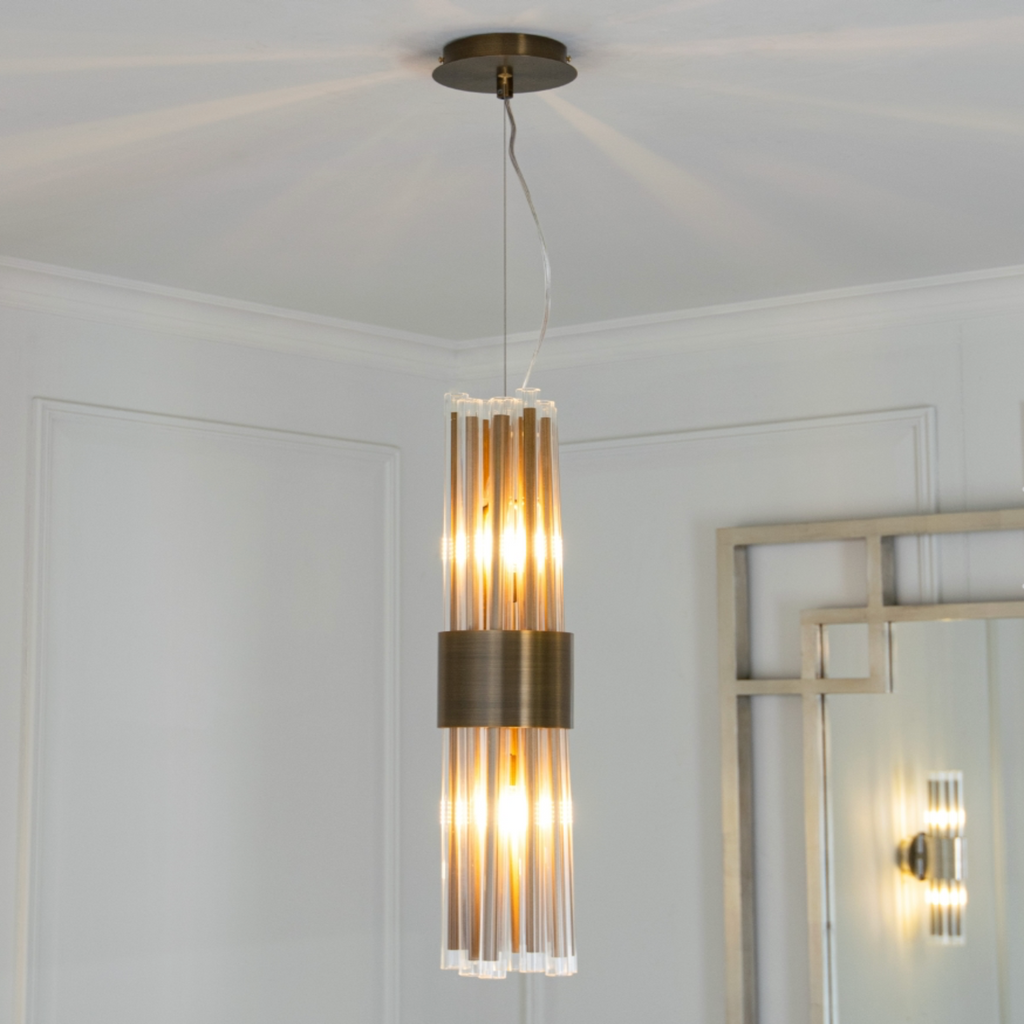 Colmar Antique Brass Finish Pendant