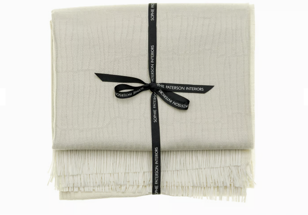 Andrew Martin Canale Throw Ivory
