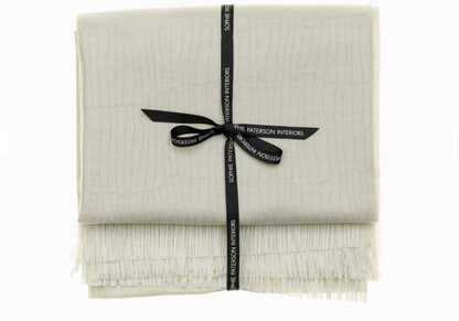 Andrew Martin Canale Throw Ivory