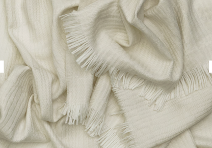 Andrew Martin Canale Throw Ivory