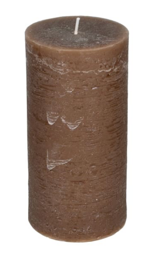 Medium Mocha Pillar Candle