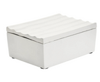 Mira Small Ivory Finish Rippled Box
