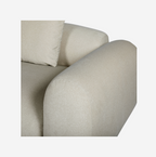 Limewood 3 Seat Sofa and Cushions in Warm Stone Velvet