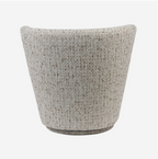 Roehampton Textured Slub Swivel Chair - Natural