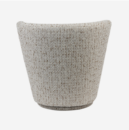 Roehampton Textured Slub Swivel Chair - Natural