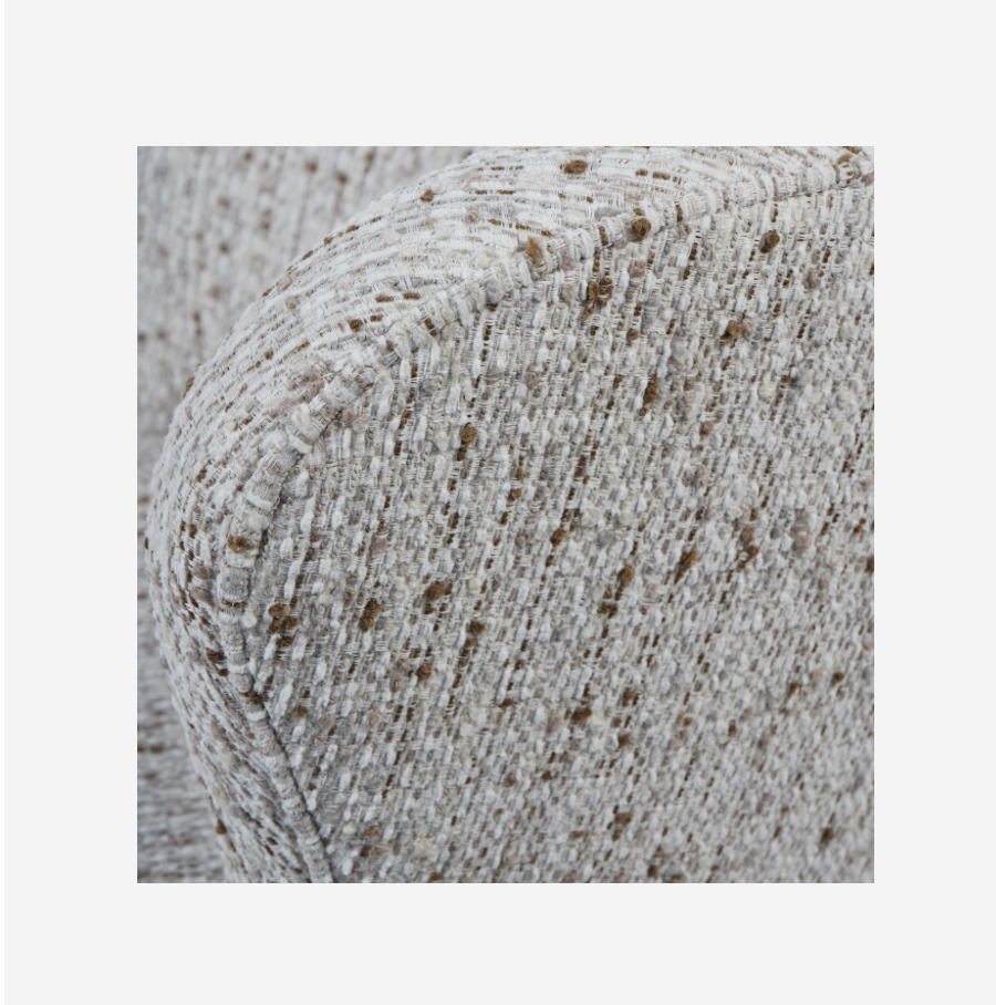 Roehampton Textured Slub Swivel Chair - Natural