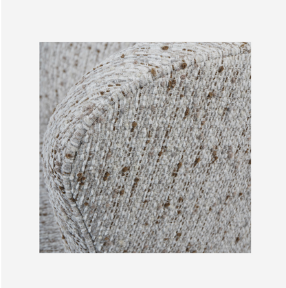 Roehampton Textured Slub Swivel Chair - Natural