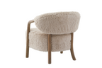 Keiichi Cotswold Lion Accent Chair in Faux Sheepskin