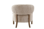 Keiichi Cotswold Lion Accent Chair in Faux Sheepskin