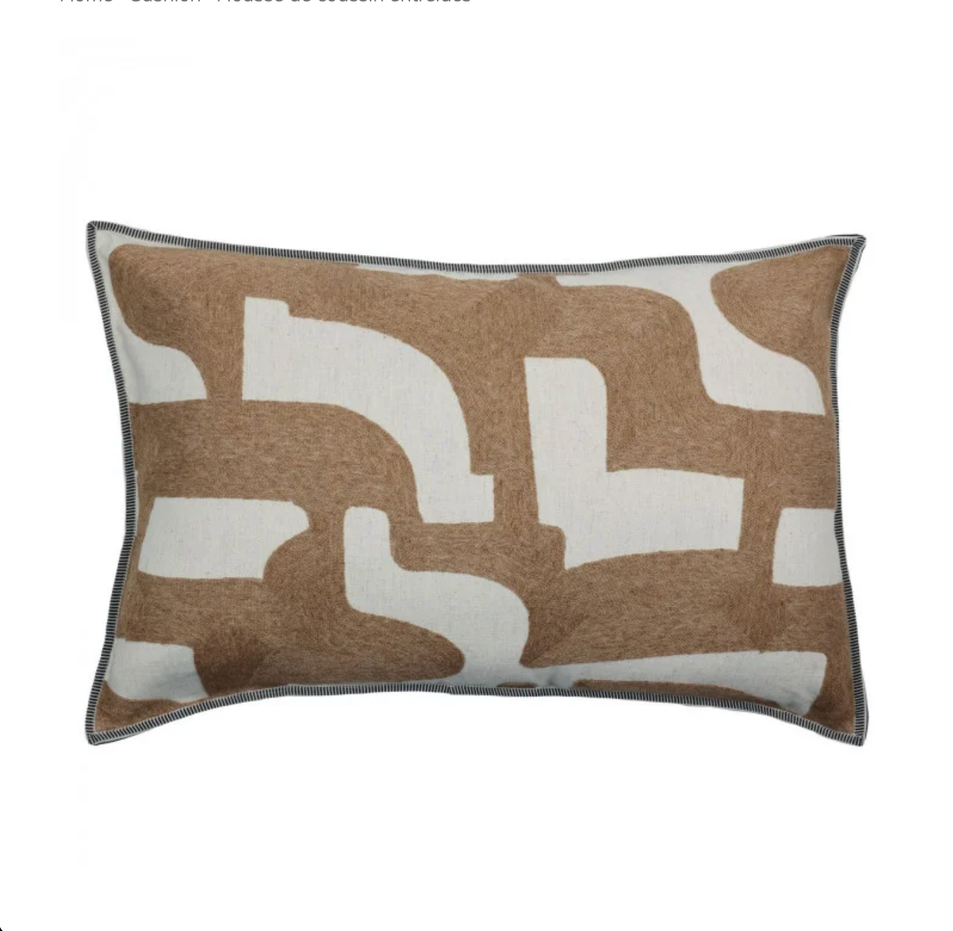 Entrelacs Cushion 40x60cm - Tabac