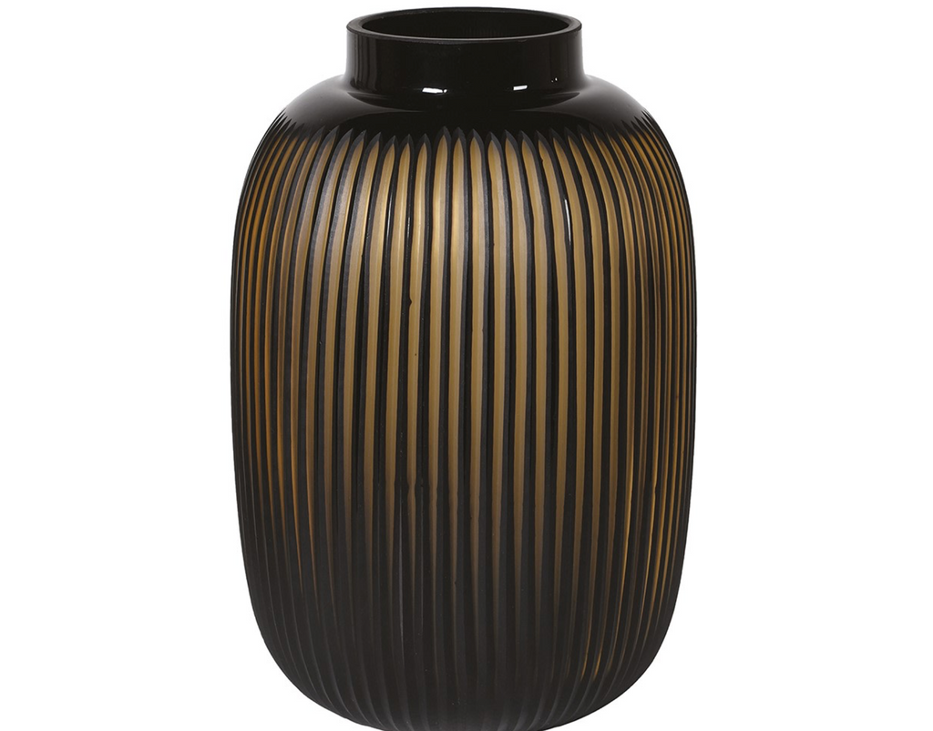 Amber Glass Handblown Vase