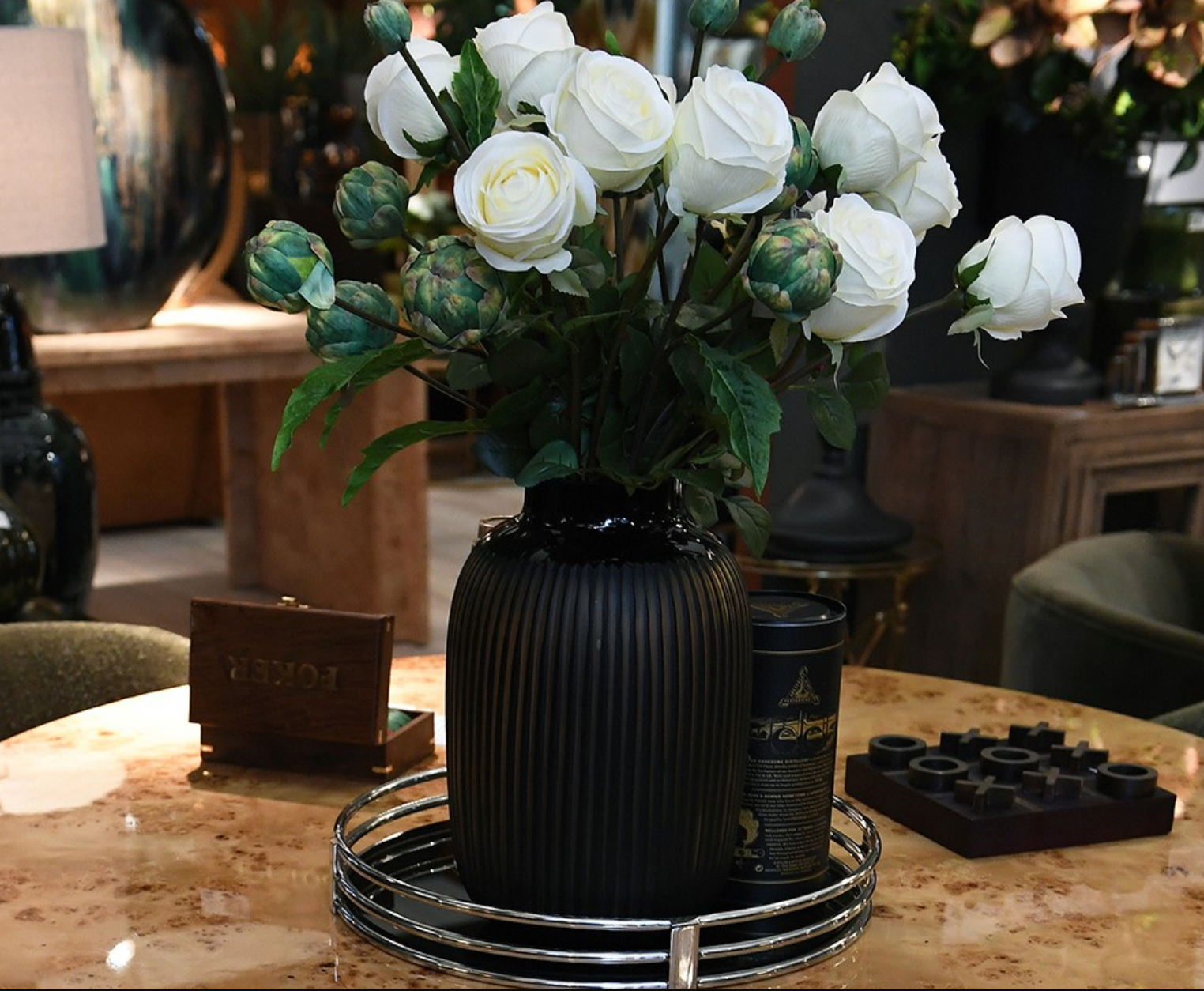 Amber Glass Handblown Vase