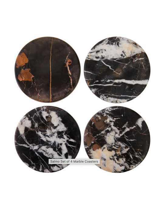 Salmo Set of 4 Marble Coasters
