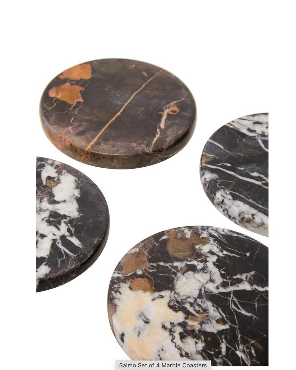 Salmo Set of 4 Marble Coasters