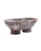 Fazio Forest Green Marble Pedestal Bowl