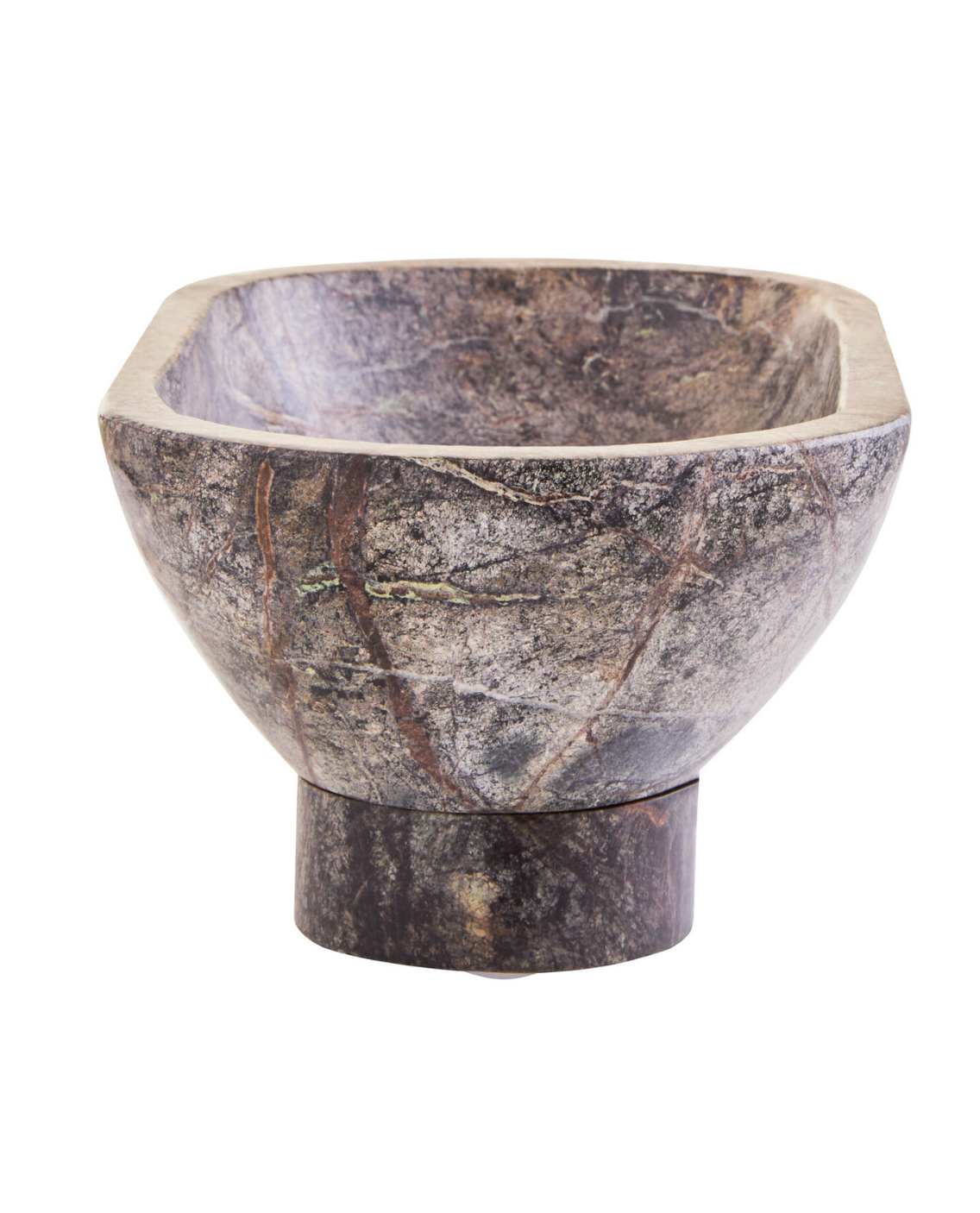 Fazio Forest Green Marble Pedestal Bowl