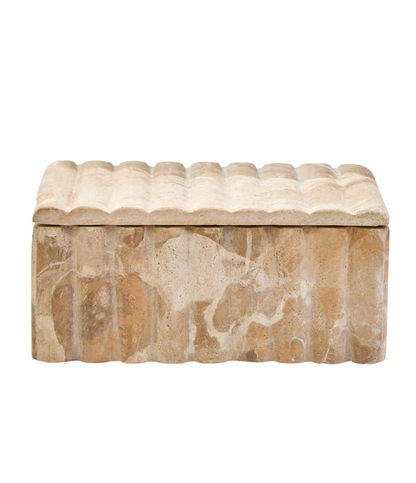 Santino Rectangular Chocolate Marble Box