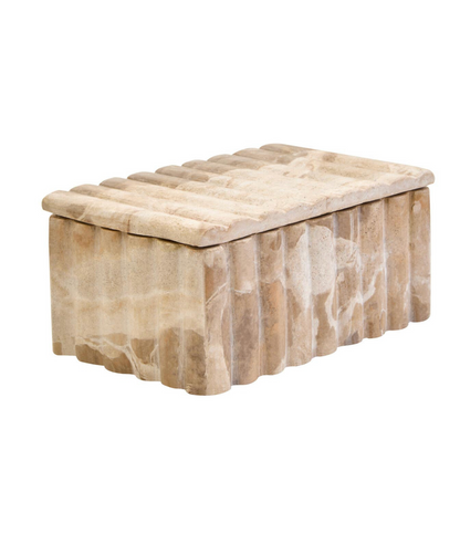Santino Rectangular Chocolate Marble Box
