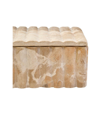 Santino Rectangular Chocolate Marble Box