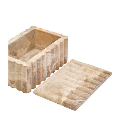Santino Rectangular Chocolate Marble Box